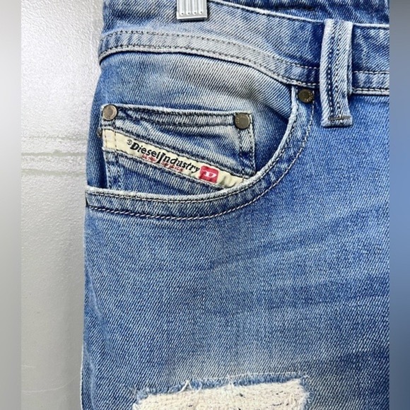 Diesel Thavar Slim Skinny Ripped Jeans 29X32 - Picture 2 of 6